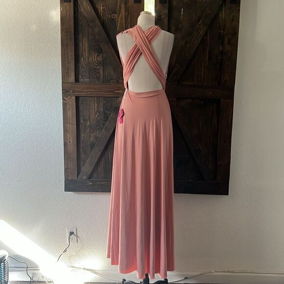 Infinity Bandeau Convertible Bridesmaid Dress Multiway Wrap Long Wedding Guest - Picture 7 of 14